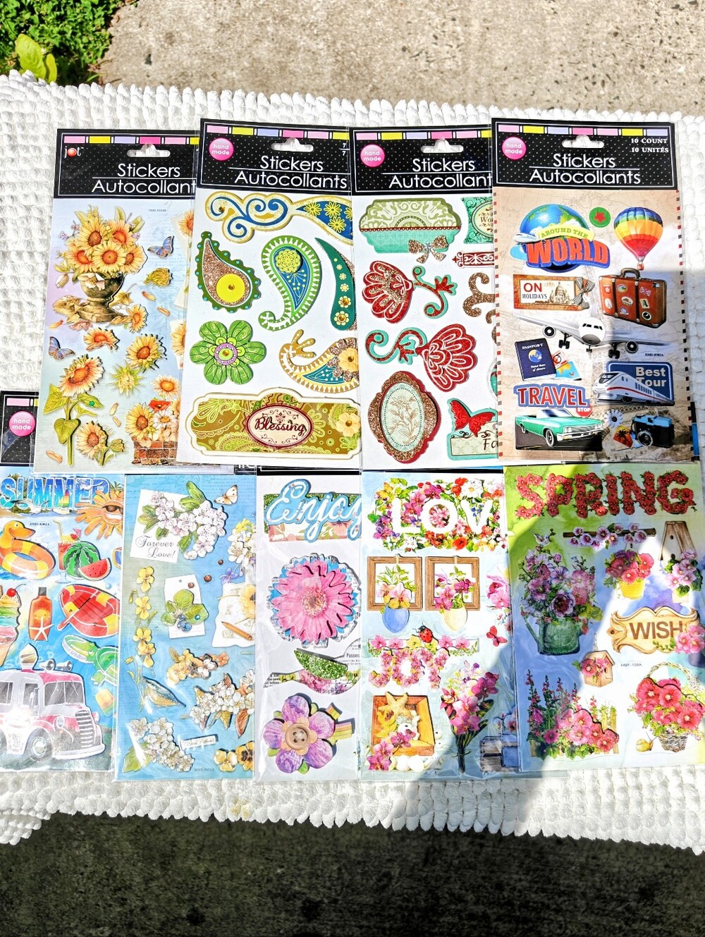 9 PIECE SCRAPBOOK STICKER SET